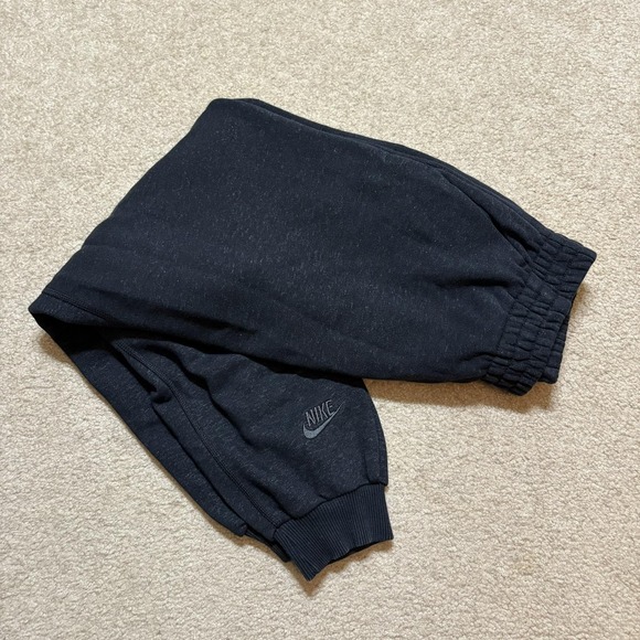 Nike Sweatpants Women's Medium Charcoal Fleece Jogger Pants Flash FlyEase Swoosh - Picture 11 of 12